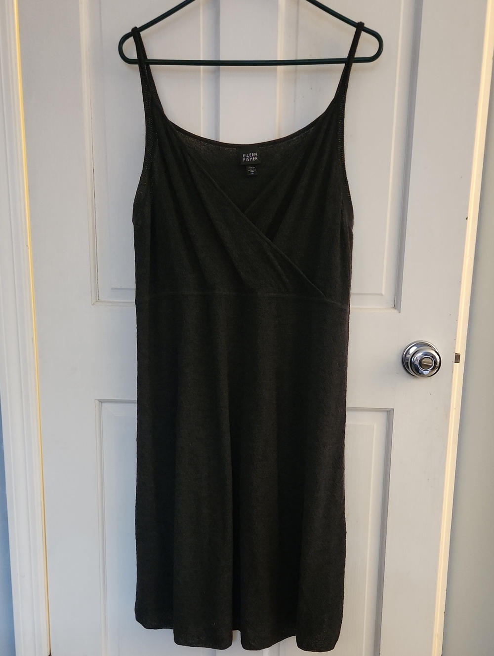 Eileen Fisher Augergine Sleeveless Midi Wrap-Style Dress